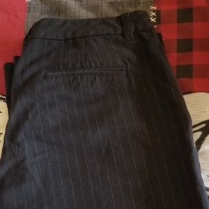 Old Navy Stripe Capri Work Pants